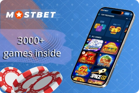 Casino games library available in the Mostbet Casino app